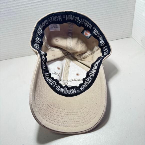 Harley Davidson Baseball Cap - CrystalRiver FL - light khaki sz L/XL - Picture 5 of 7